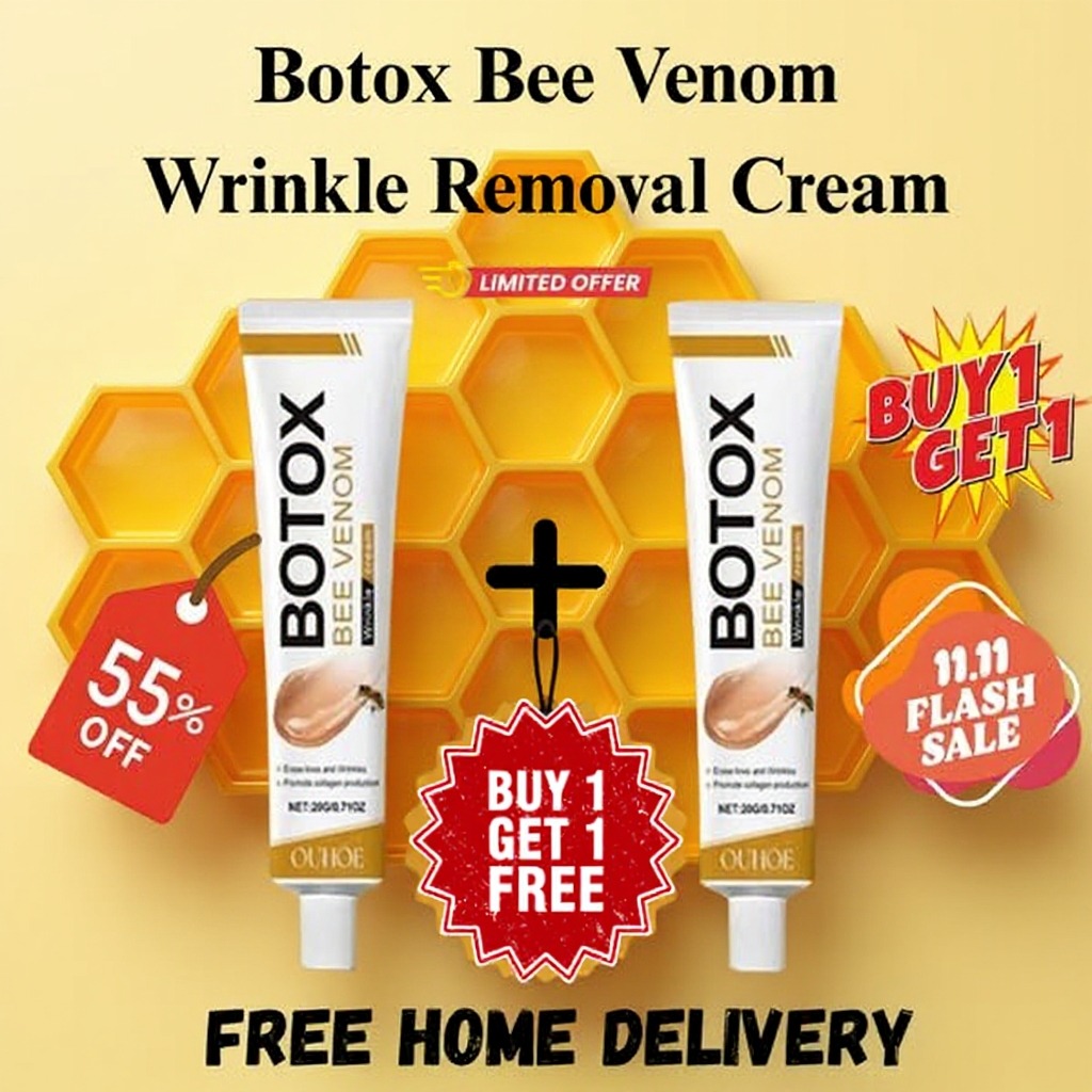 🐝 whitening & moisturizing botox bee venom facial cream – 100g 🐝 whitening & moisturizing botox bee venom facial cream – 100g